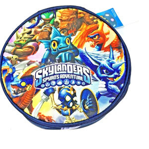 Skylanders Carrying Case Spyro Adventure Round Storage Lunch Box Bag